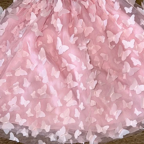 Pink Butterfly Dress - Picture 3 of 4